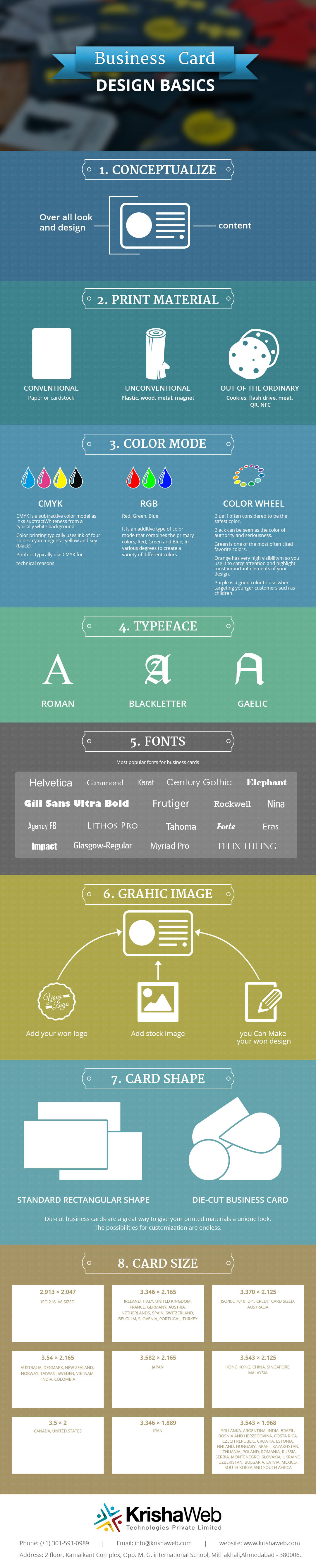Business Card Design Basics KrishaWeb Technologies