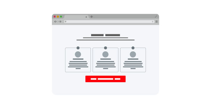 Oversized CTA Buttons to Draw Attention