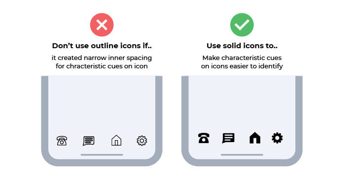 When to Use Solid Icons