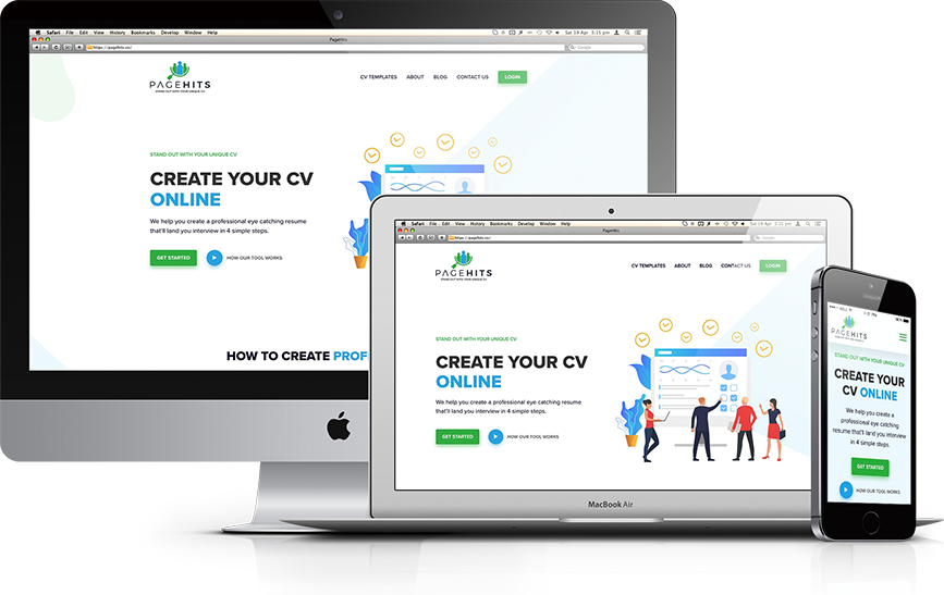 Pagehits Responsive Mockup