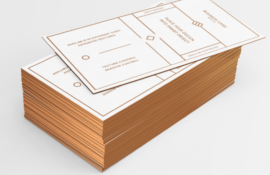 Business Cards with Coloured Edges