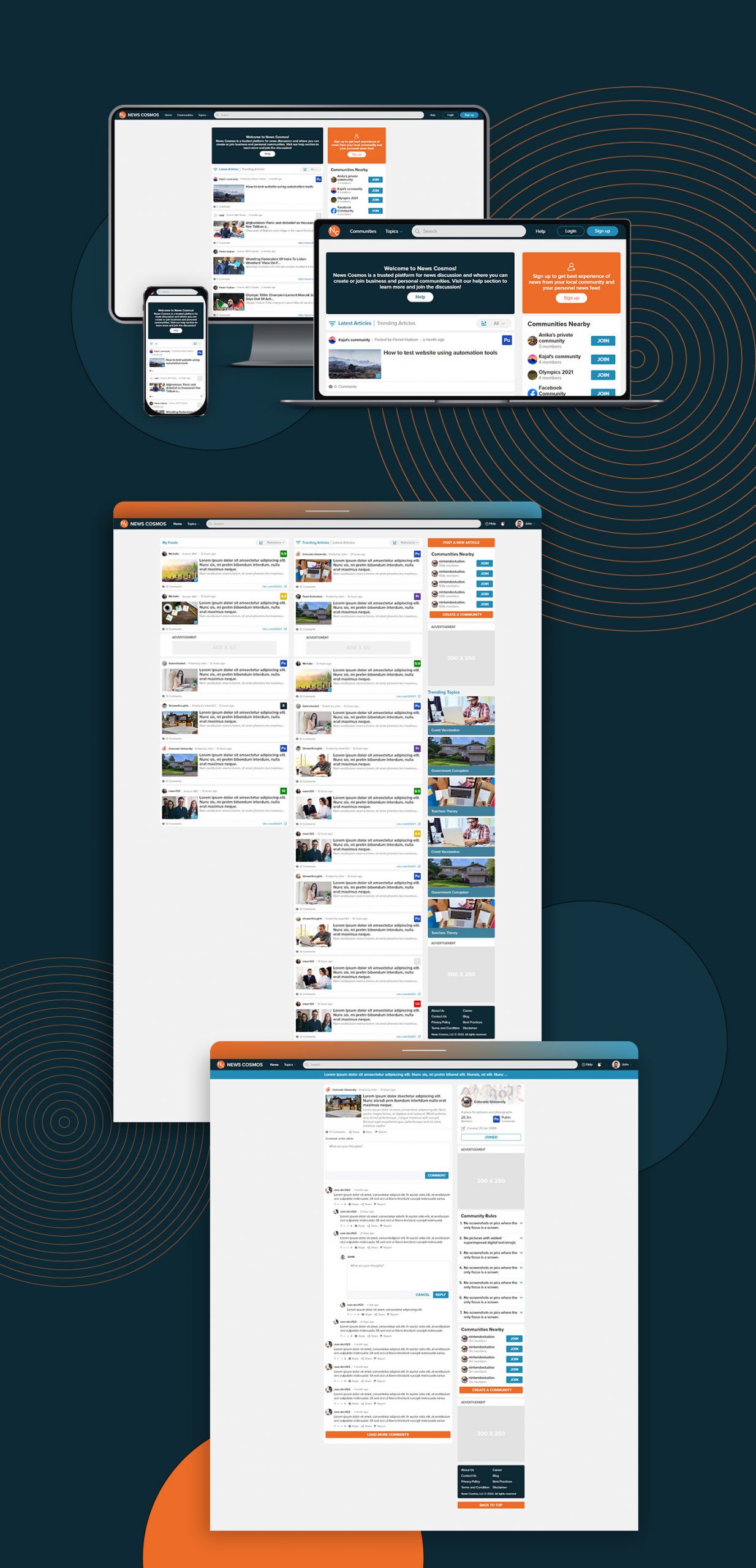 home page