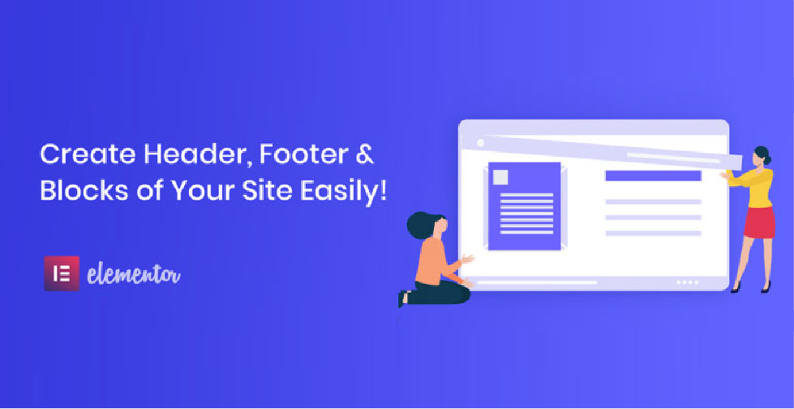 Elementor header and footer builder