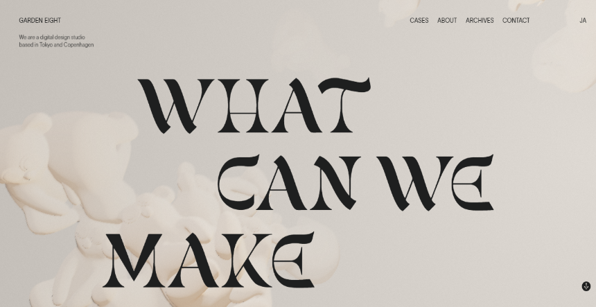 Best corporate website examples: Garden Eight