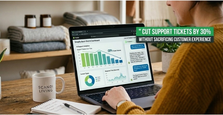 Shopify AI Chatbot Integration: Cut Support Tickets by 30%