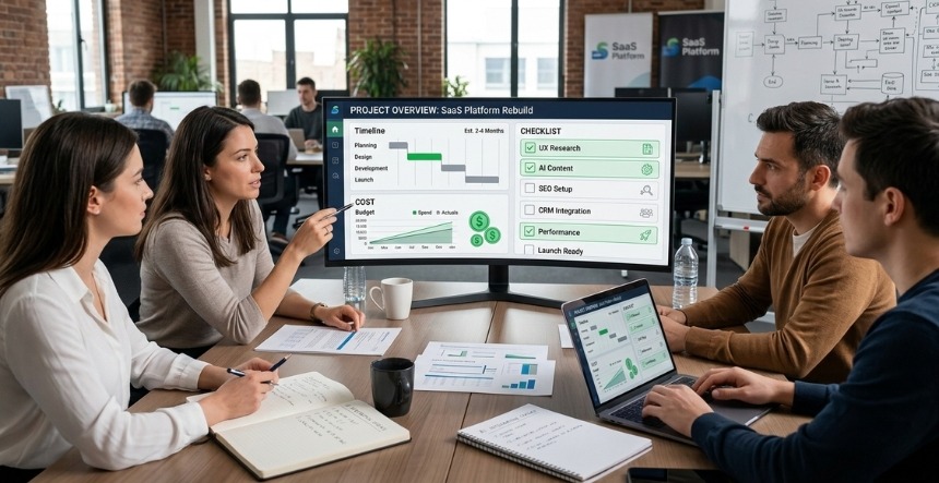 AI Website Rebuild for SaaS: Timeline, Cost and Checklist
